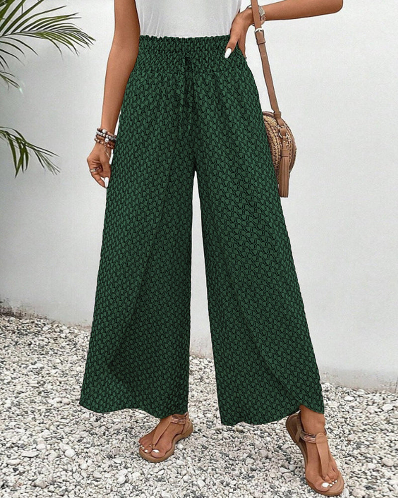 Damenhose Mit Geometrischem Muster