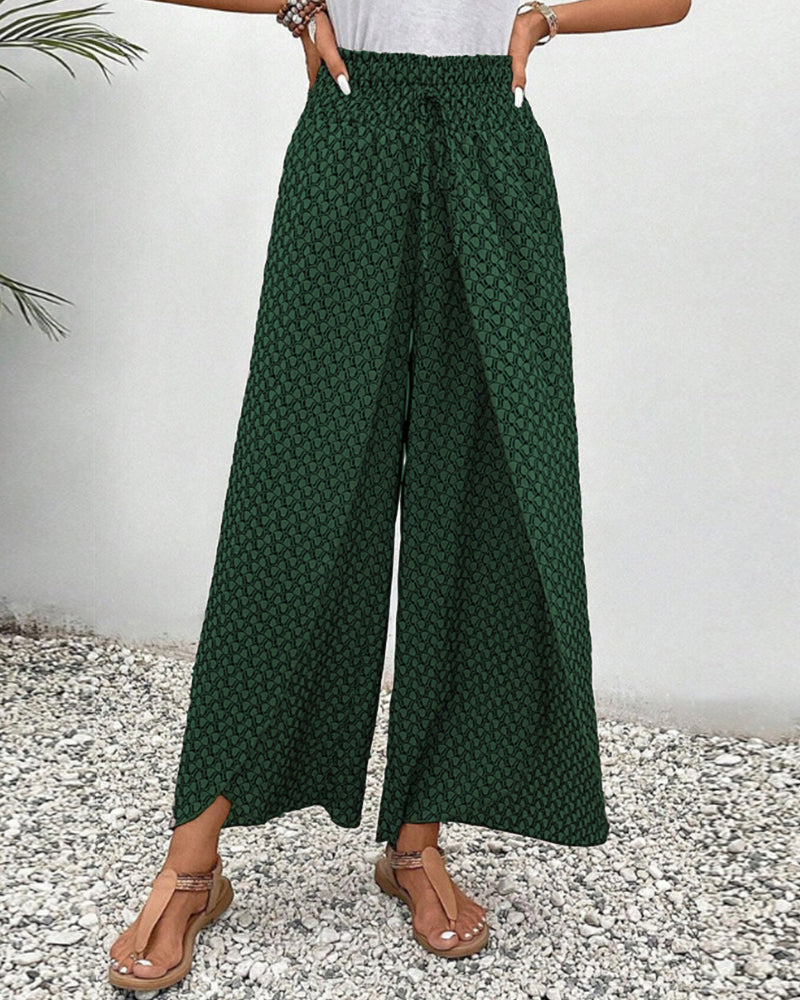 Damenhose Mit Geometrischem Muster