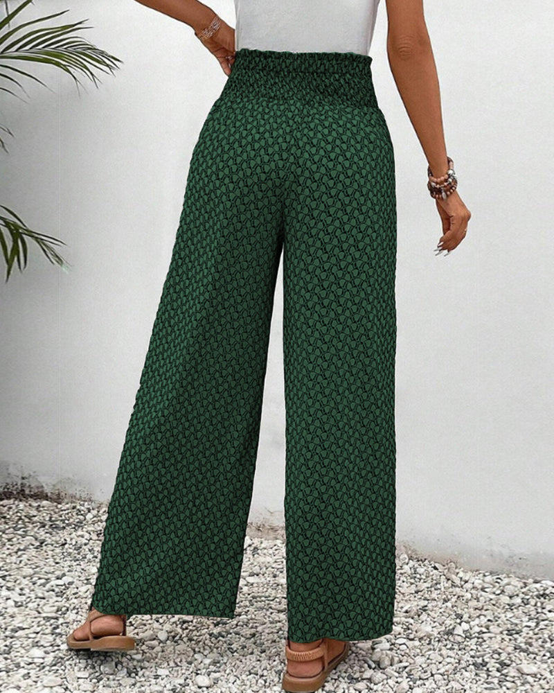 Damenhose Mit Geometrischem Muster