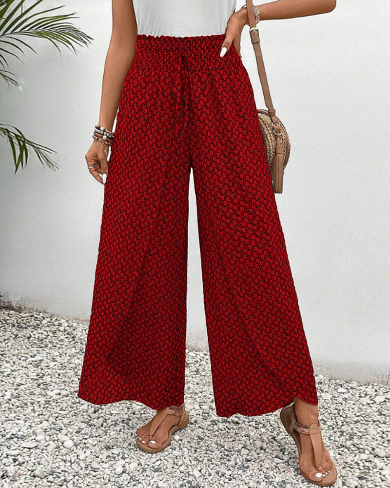 Damenhose Mit Geometrischem Muster