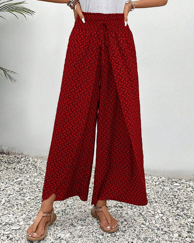Damenhose Mit Geometrischem Muster