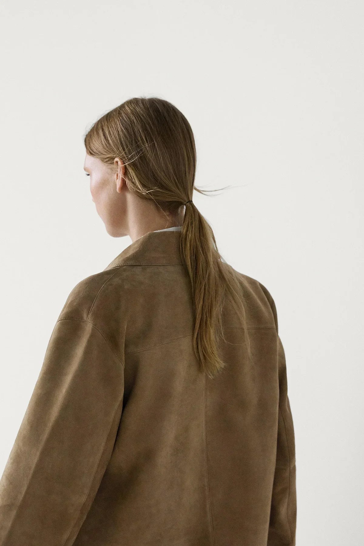 Wildlederjacke Mit Taschendetails