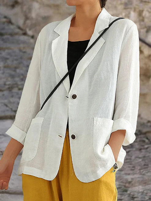 Elegante Leinenjacke