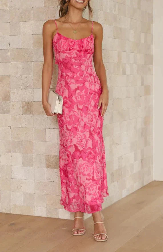 Gemustertes Midikleid