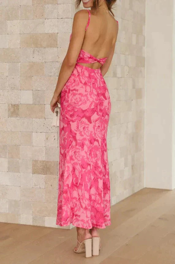 Gemustertes Midikleid