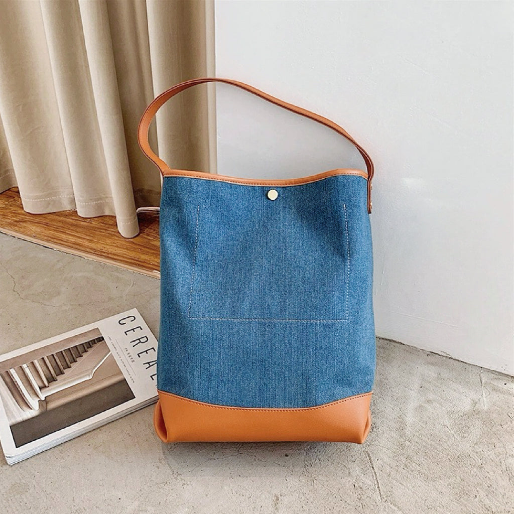Jeanstasche İm Patchwork-Look