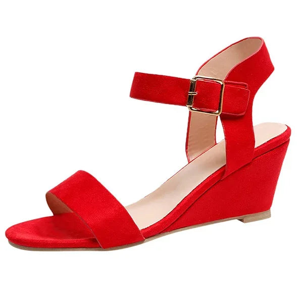 Orthopädische Plateausandalen Mit Schnalle