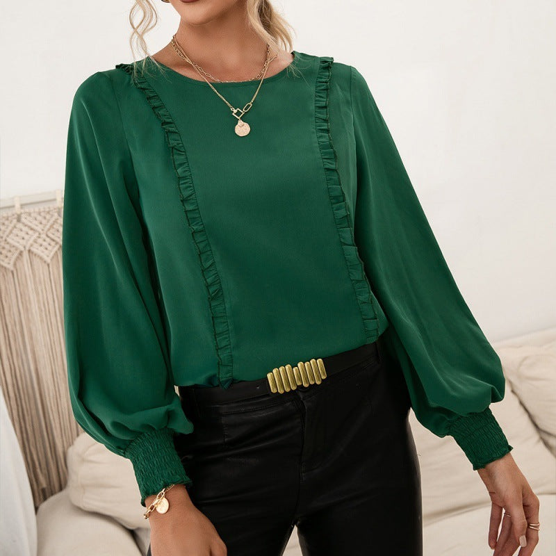 Eleganter Pullover Mit Spitzendetail