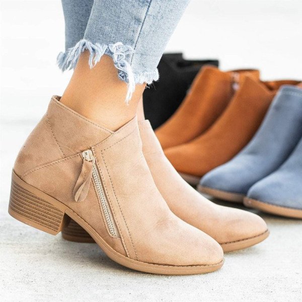 Elegante Stiefel Mit Niedrigem Absatz
