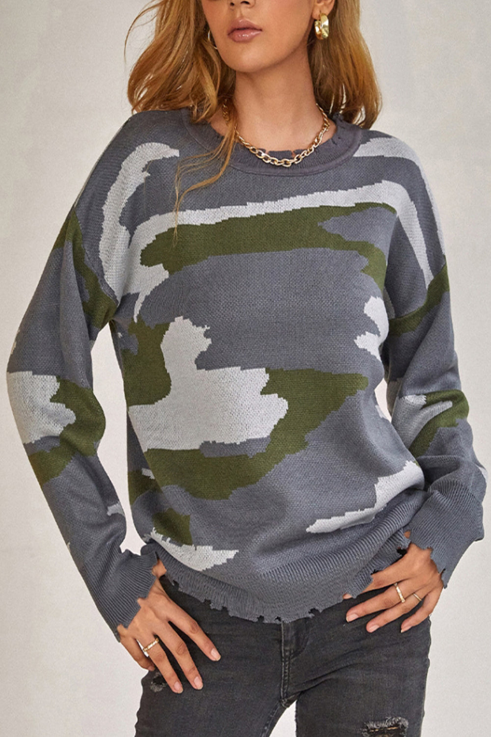 Pullover Mit Stylischem Design
