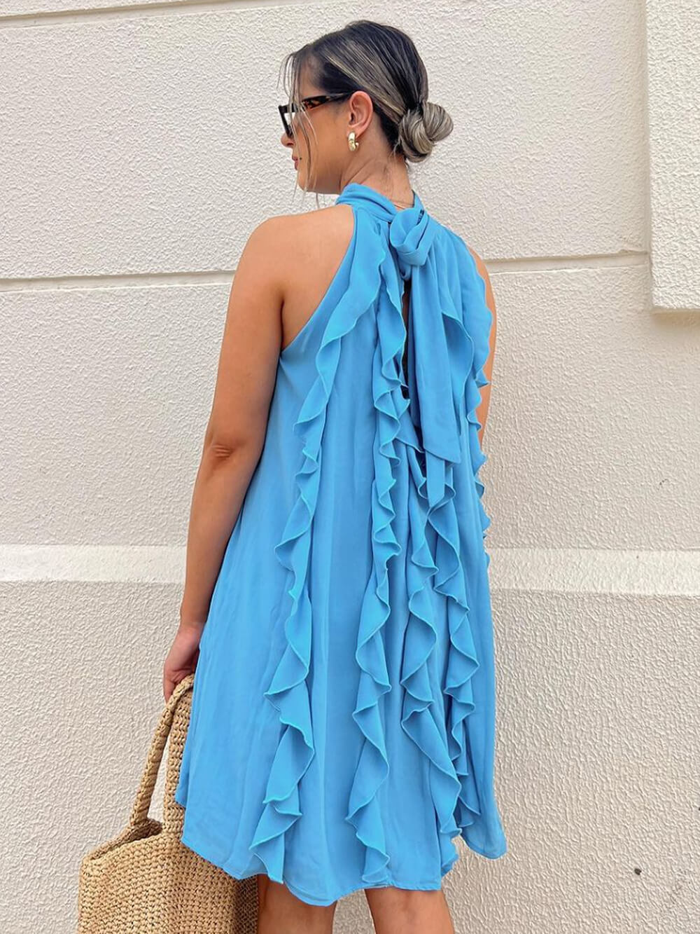 Elegantes Chiffon-Minikleid