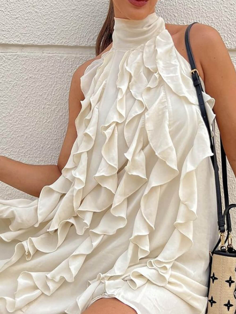Elegantes Chiffon-Minikleid