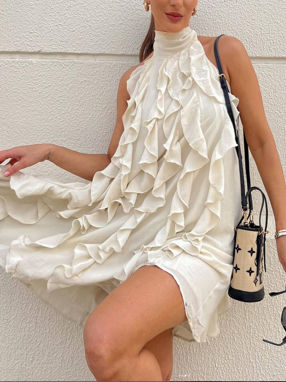 Elegantes Chiffon-Minikleid