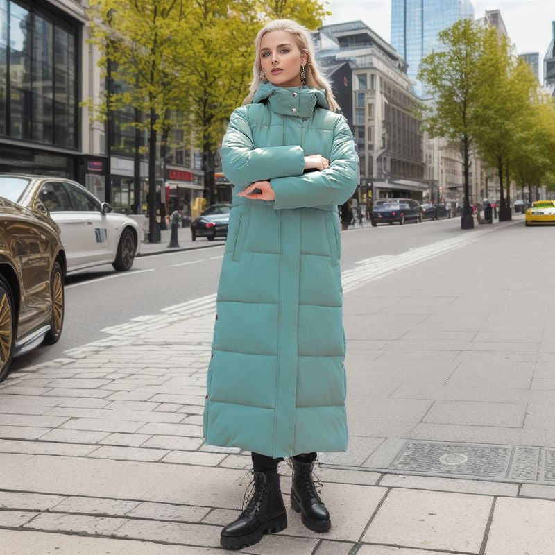 Langer Und Eleganter Wintermantel
