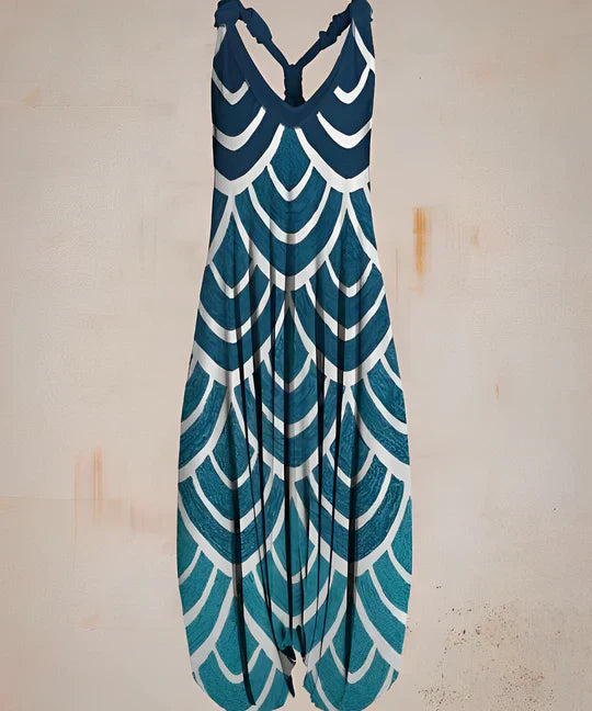 Eleganter Jumpsuit Mit Stylischem Musterdesign