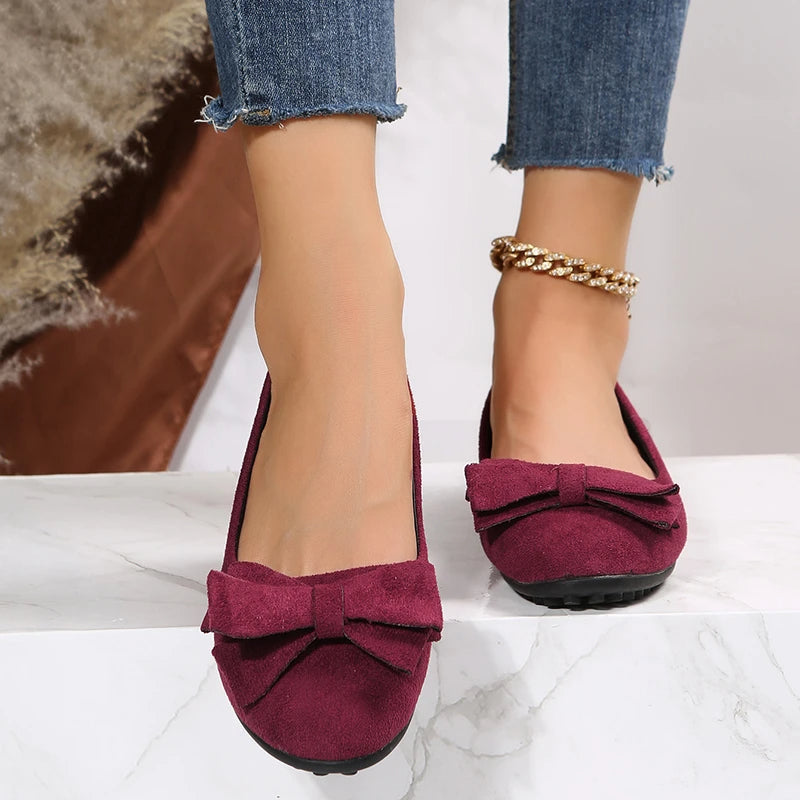 Elegante Ballerinas Mit Schleifendetail