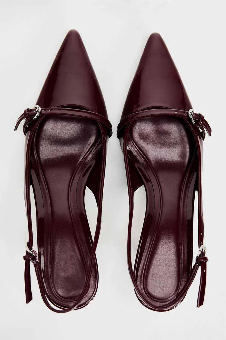 Elegante High Heels Mit Spitzer Spitze