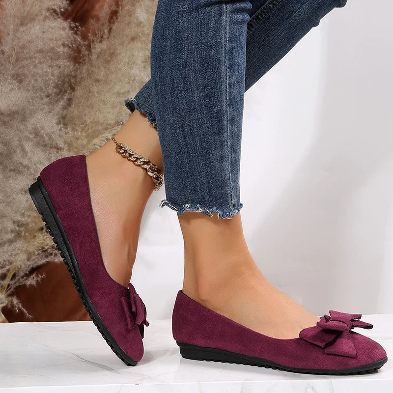 Elegante Ballerinas Mit Schleifendetail
