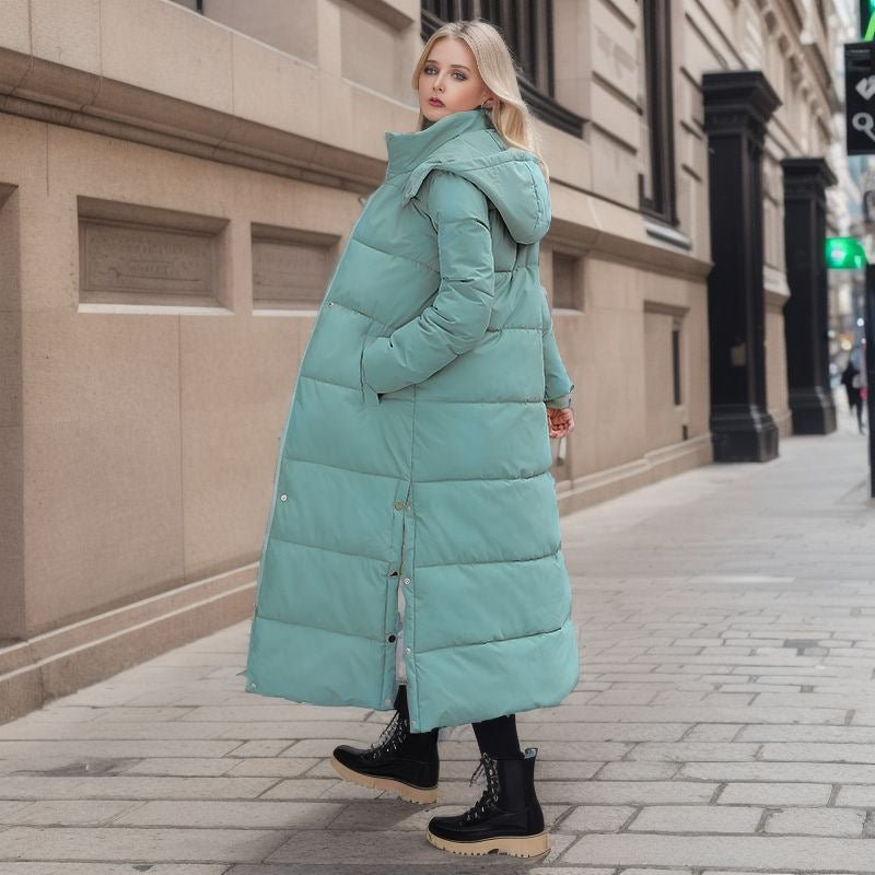 Langer Und Eleganter Wintermantel