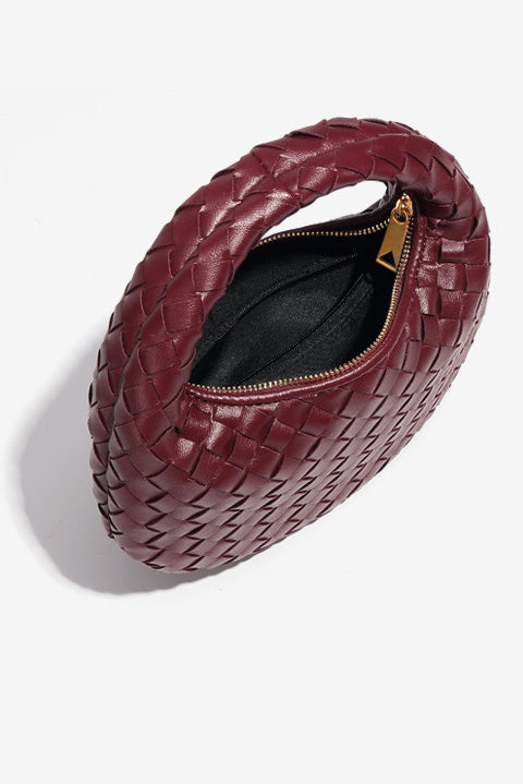 Elegante, Handgewebte Tasche İn Schlichter Farbe