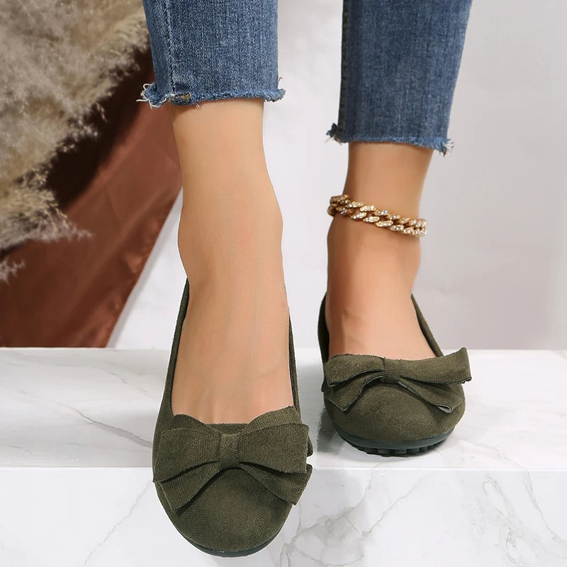Elegante Ballerinas Mit Schleifendetail
