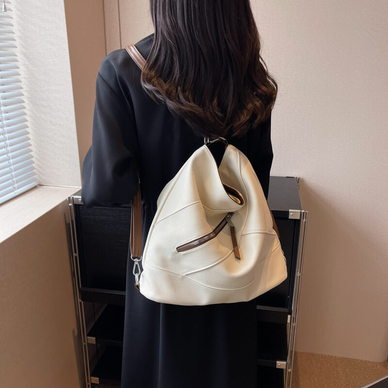 Tasche Aus Kunstleder Mit Rautenmuster