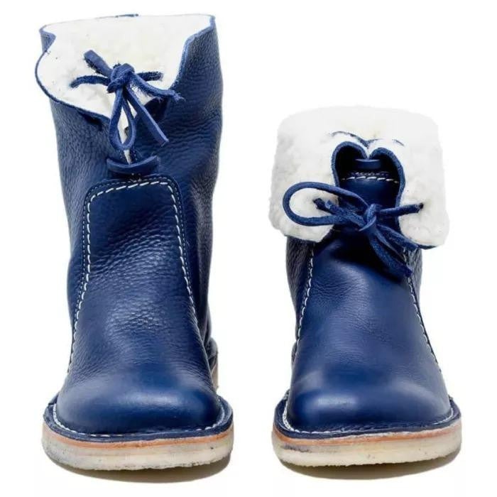 Schnürstiefel Mit Bauschiger Innenseite