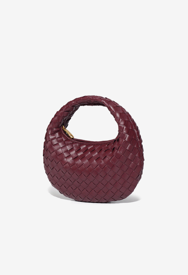 Elegante, Handgewebte Tasche İn Schlichter Farbe