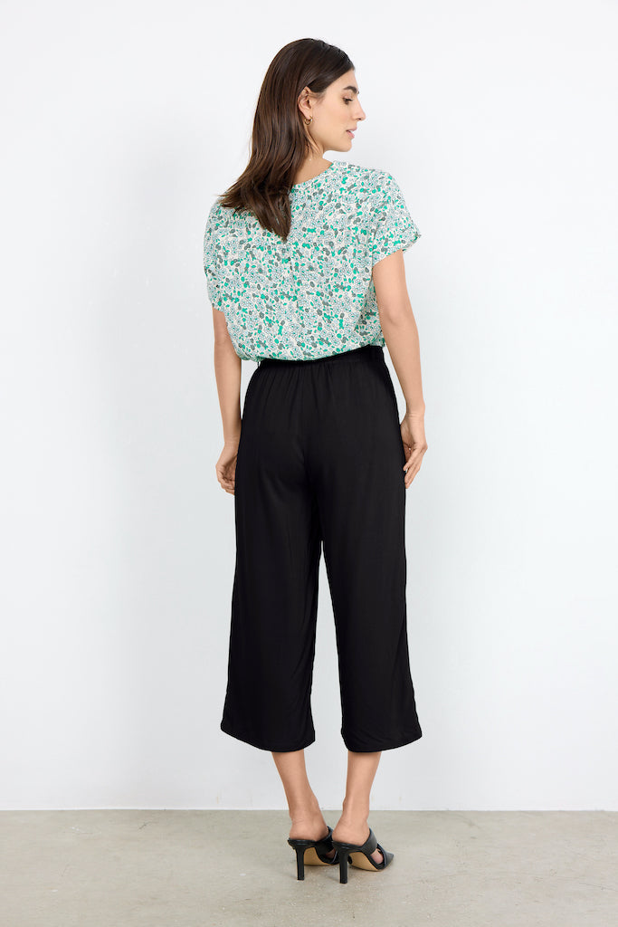 Elastische, Schlichte Viskose-Caprihose Für Damen