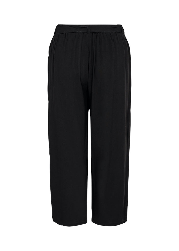 Elastische, Schlichte Viskose-Caprihose Für Damen