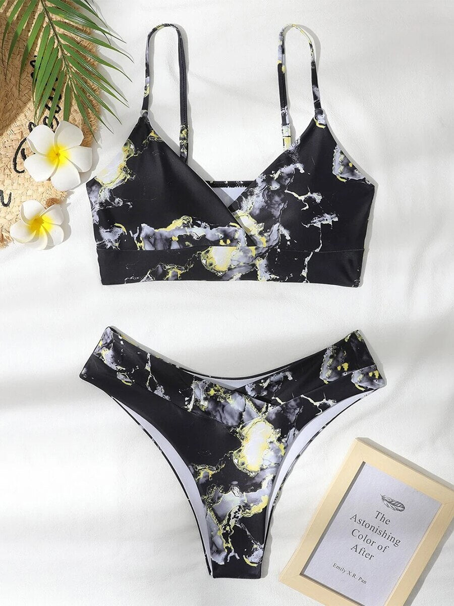 Stilvoller Gemusterter Bikini