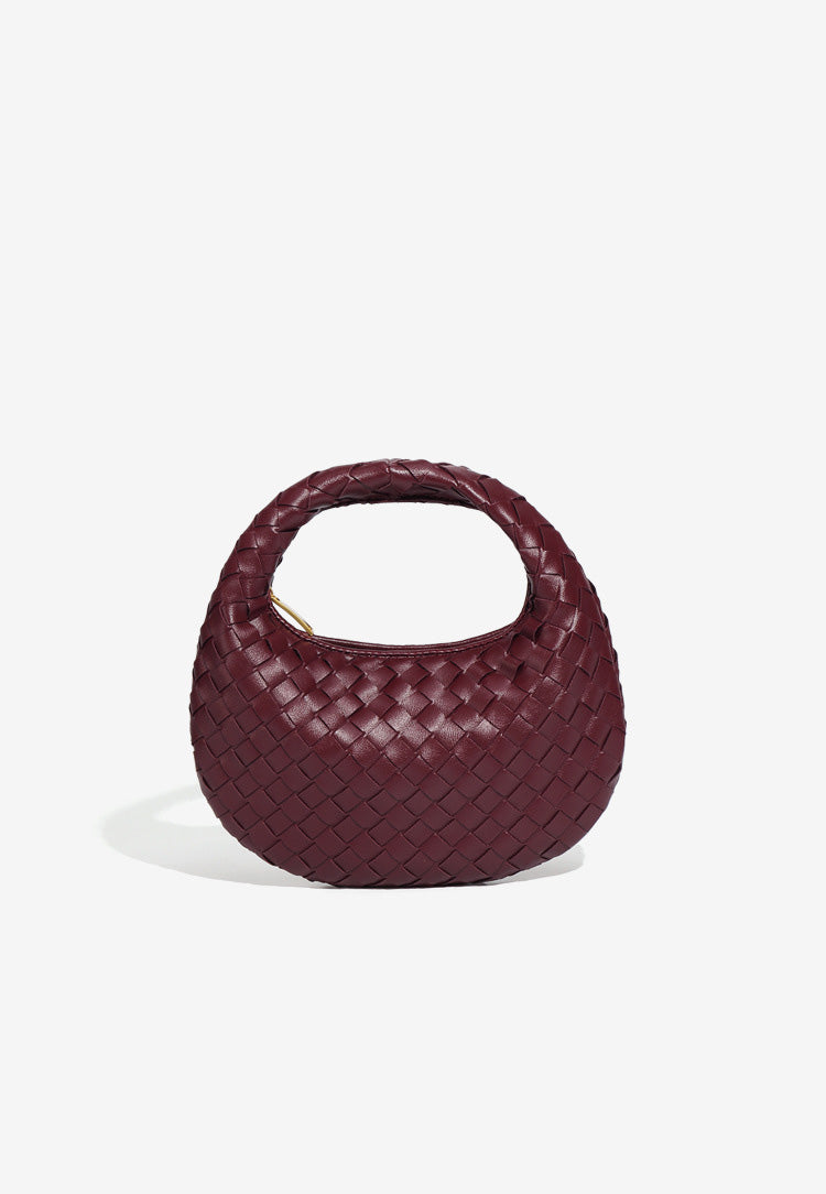 Elegante, Handgewebte Tasche İn Schlichter Farbe