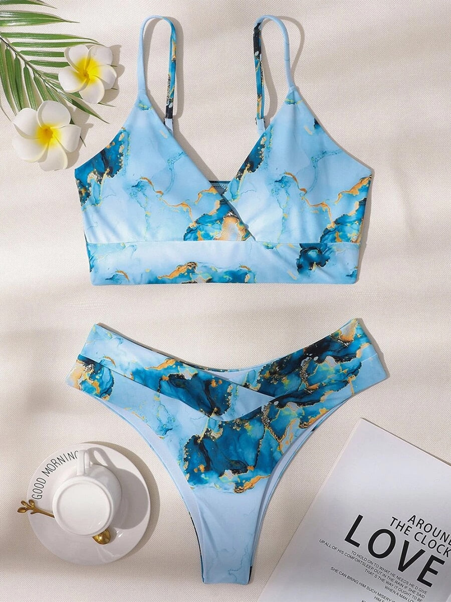 Stilvoller Gemusterter Bikini