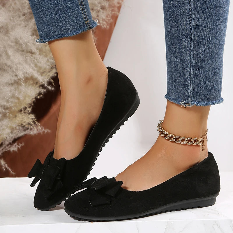 Elegante Ballerinas Mit Schleifendetail