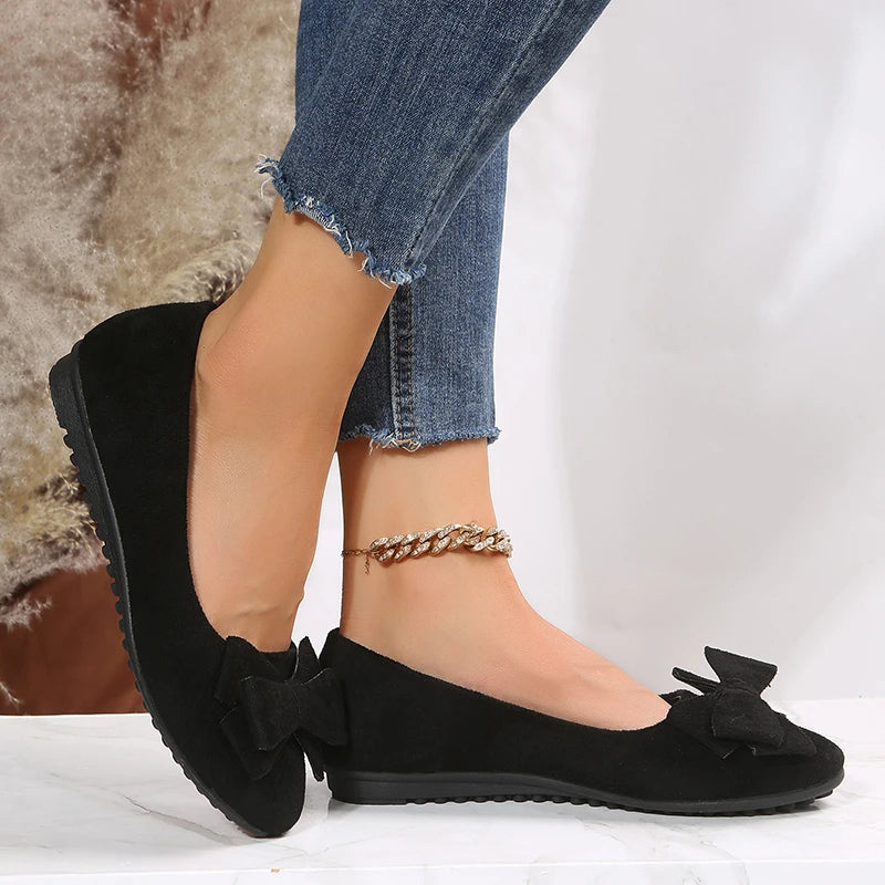 Elegante Ballerinas Mit Schleifendetail