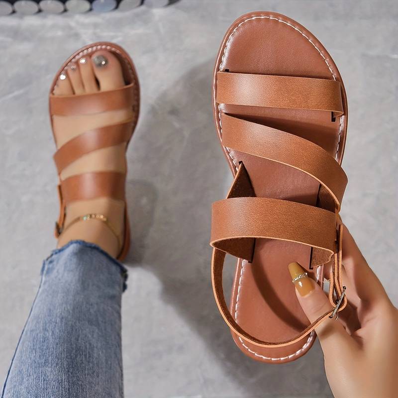 Orthopädische Damensandalen İm Stil