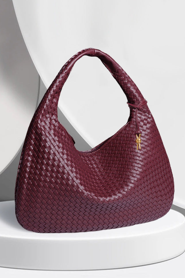 Retro Gewebte Halbmondförmige Tasche