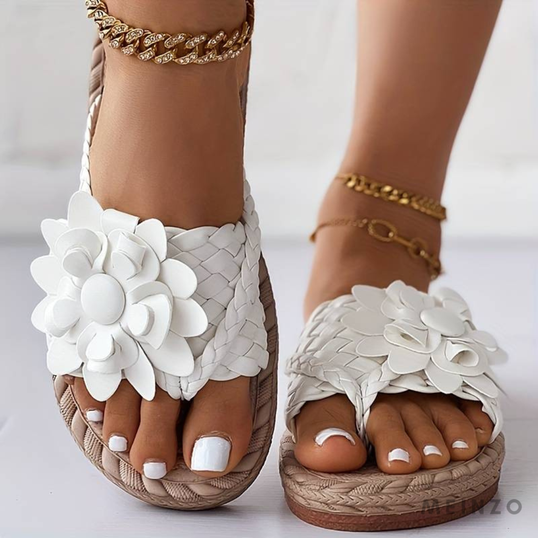 Flip-Flops Mit Strickdetails