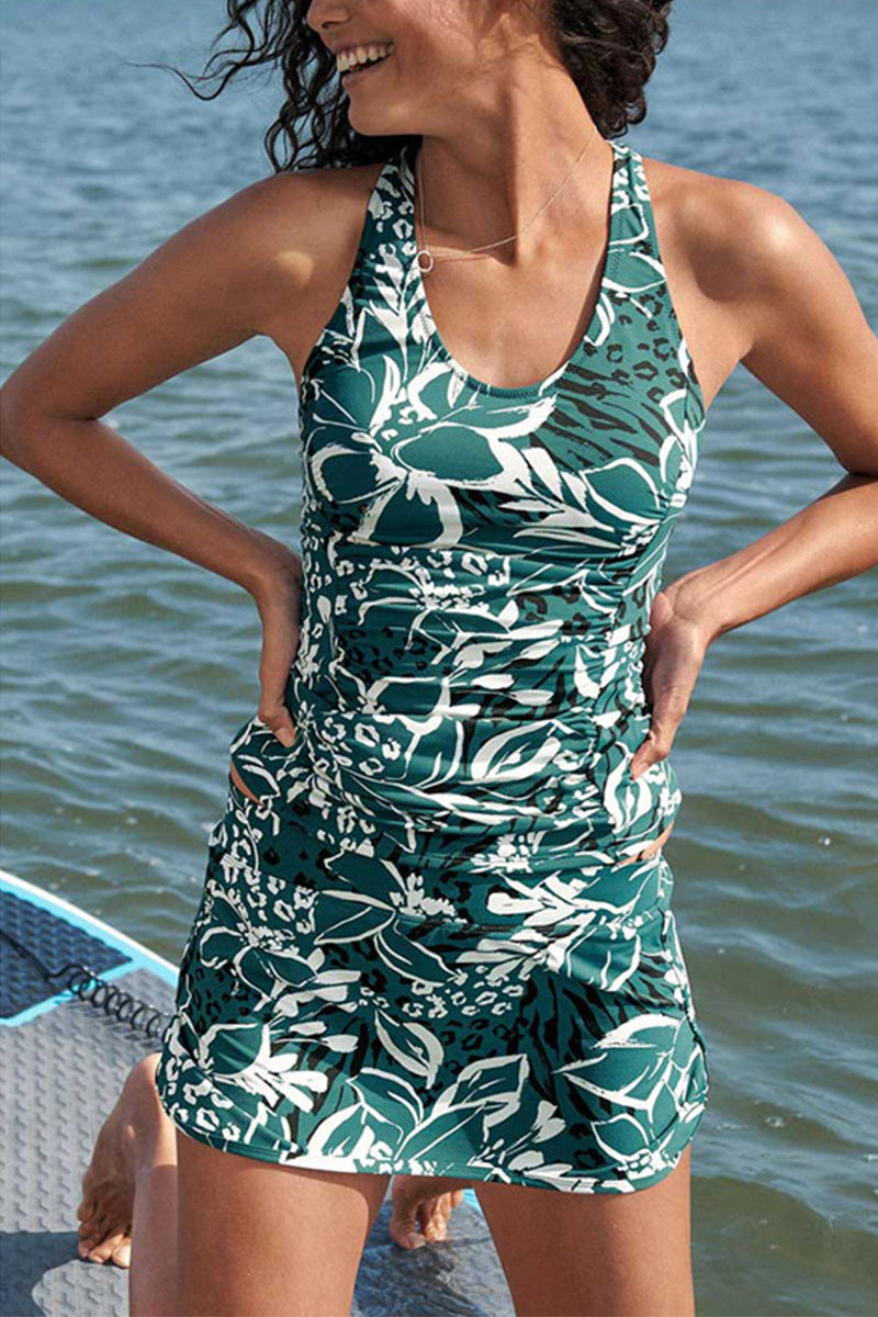 Stilvoller Tankini Mit Muster