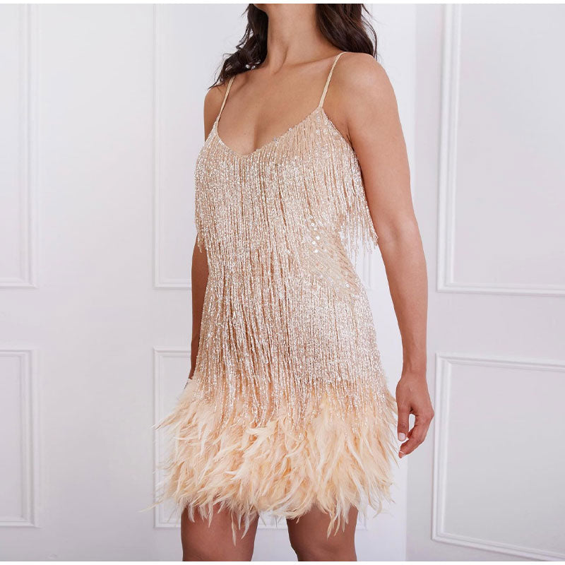 Elegantes Mesh-Cocktailkleid