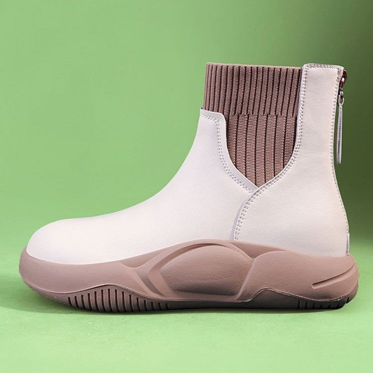 Klassische Stiefel Mit Niedrigem Absatz