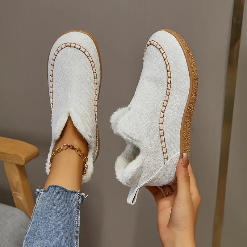 Stiefeletten Mit Runder Zehenpartie Und Fleecefutter