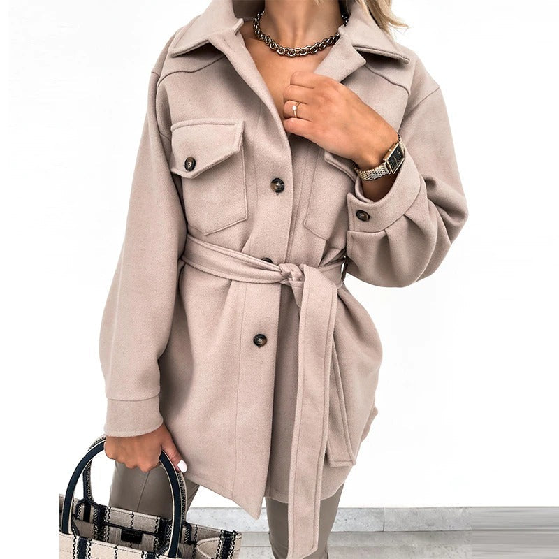 Elegantes Design, Stylischer Mantel Für Damen