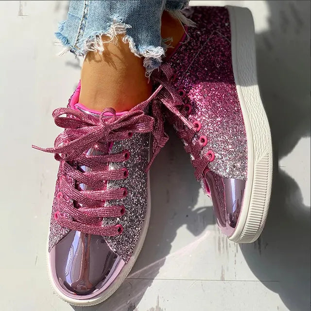 Luxuriöse Und Bequeme Glänzende Damenschuhe