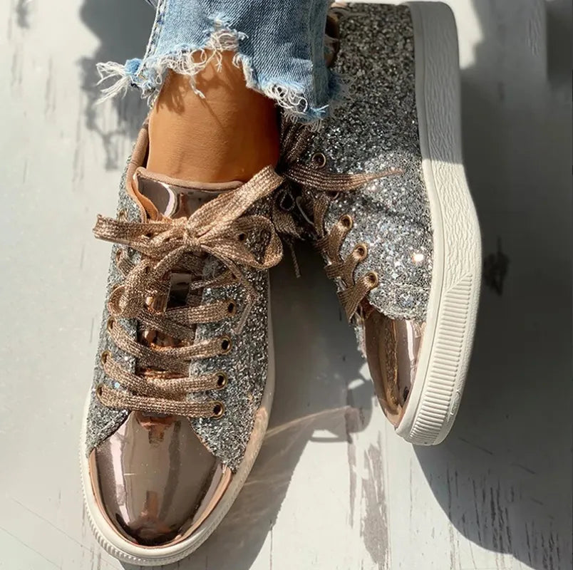 Luxuriöse Und Bequeme Glänzende Damenschuhe