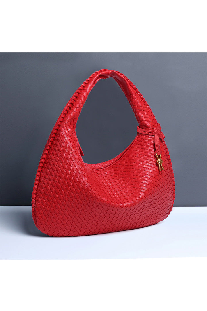 Retro Gewebte Halbmondförmige Tasche