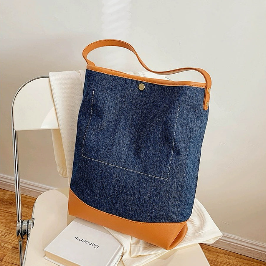 Jeanstasche İm Patchwork-Look