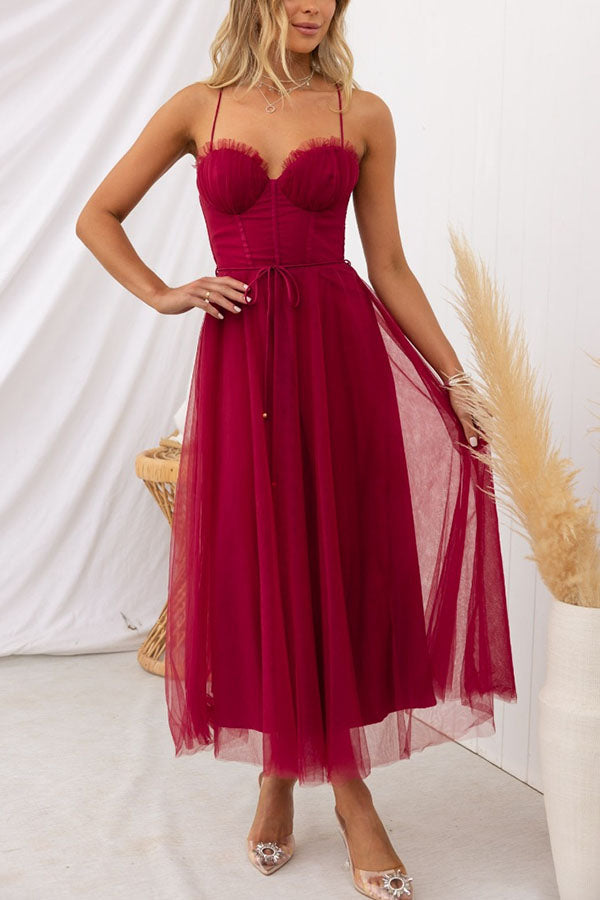Fairytale Maxikleid Mit Dünnen Trägern