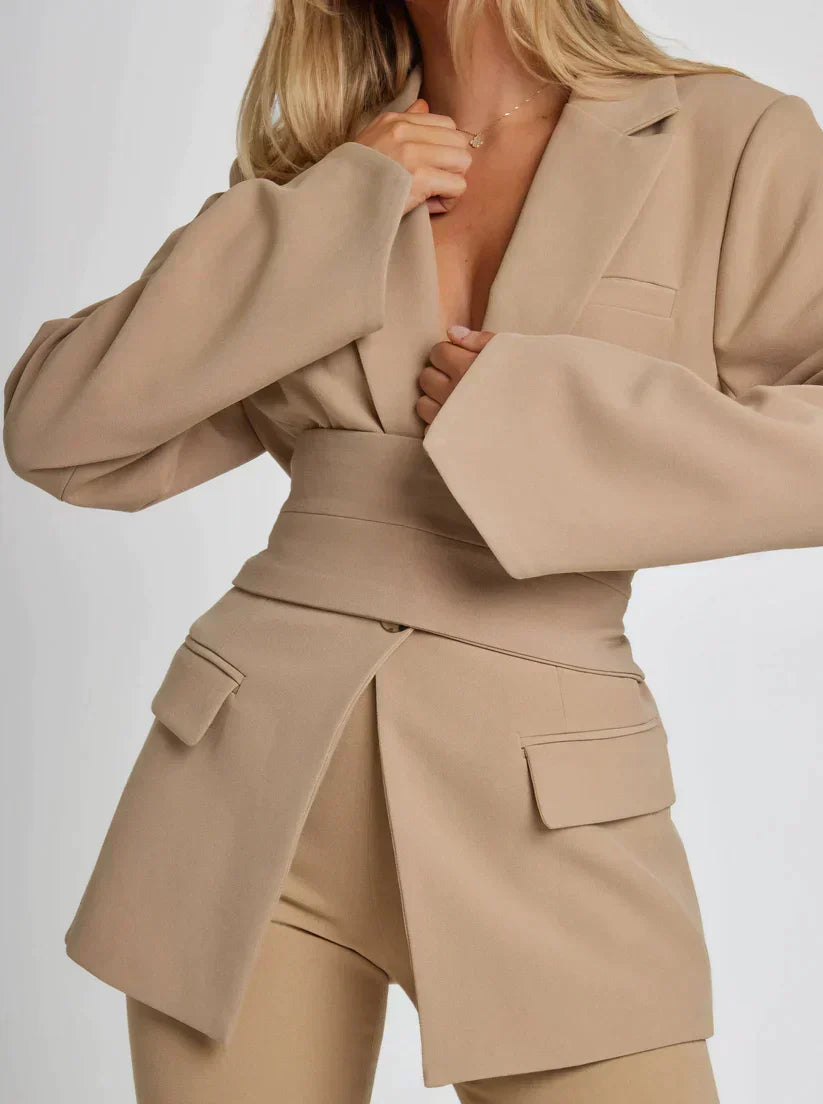 Blazerjacke Mit Gürtel