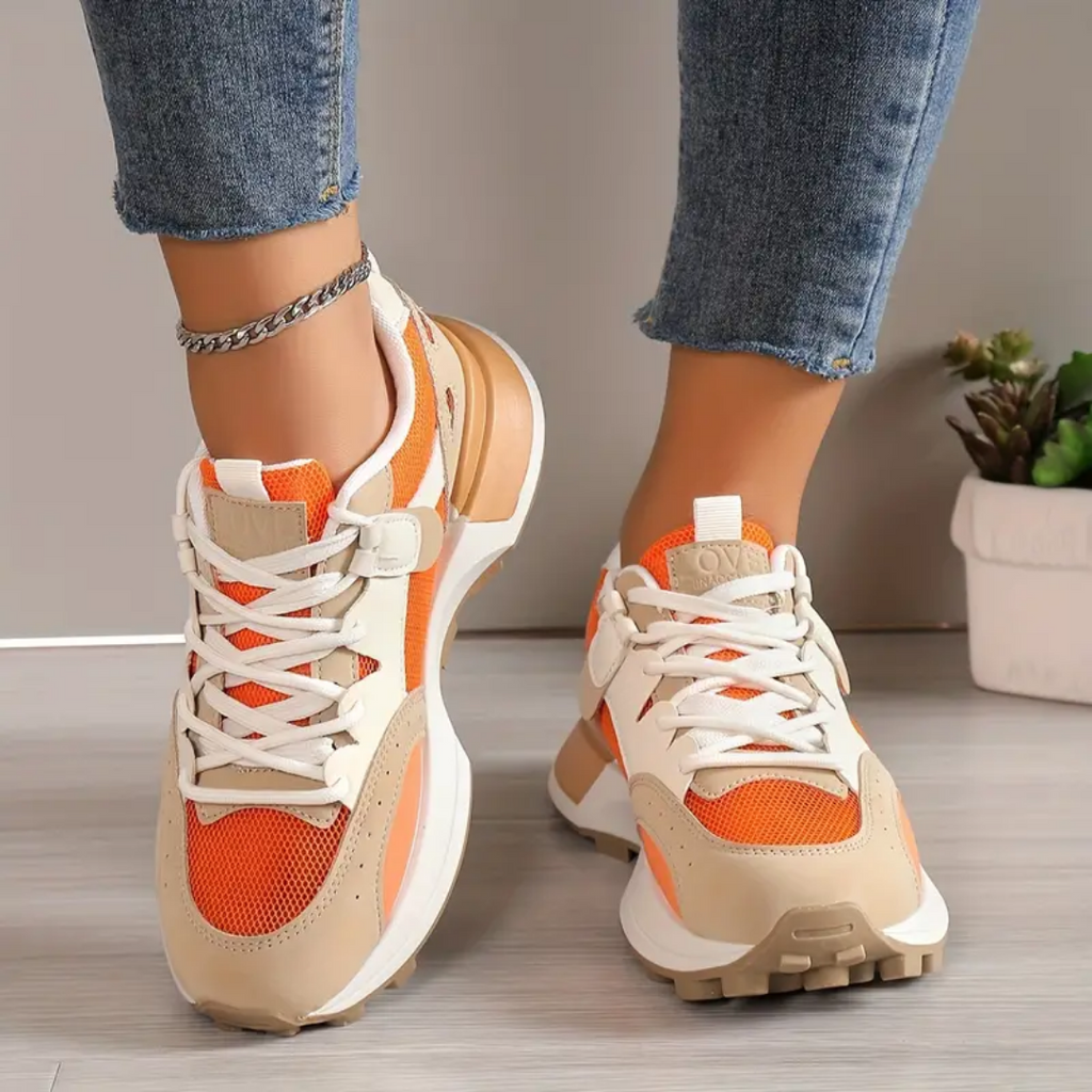 Stilvolle Sneakers Mit Dicker Sohle